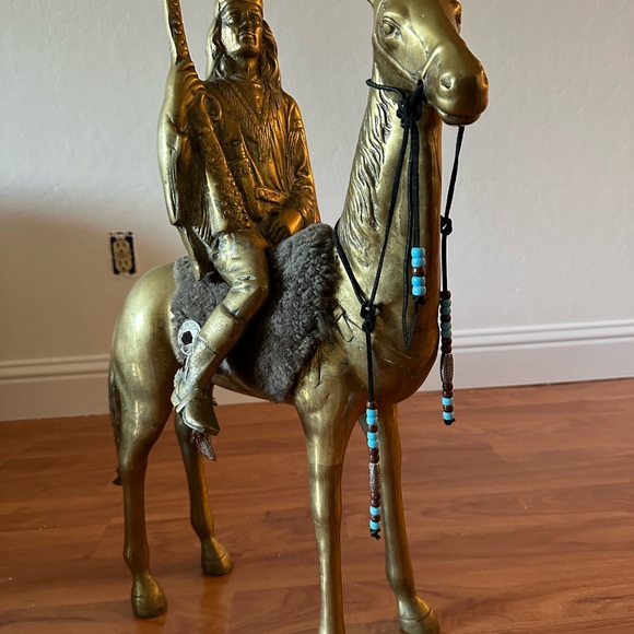 Antique bronze statue